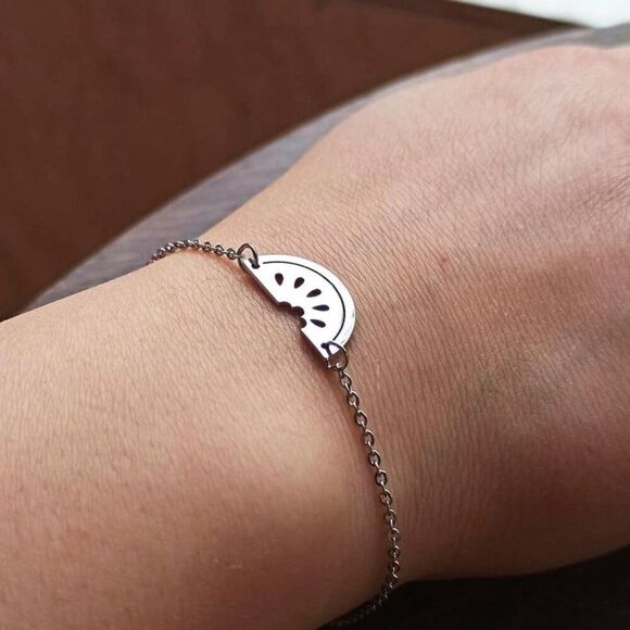 Watermelon Station Chain Bracelet in Silver - Picture 3 of 3